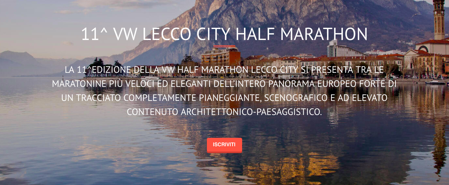 Domenica 4 marzo torna la LECCO CITY HALF MARATHON